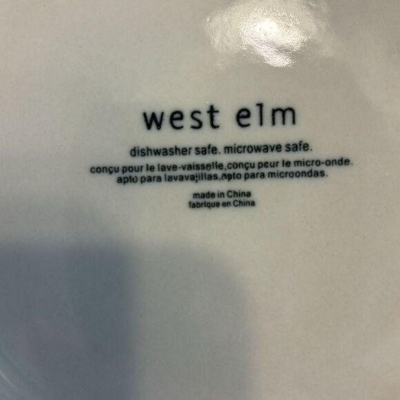 West Elm Set Of 4 Yellow Circles Ceramic Salad Lunch Plates 9” - Picture 8 of 10